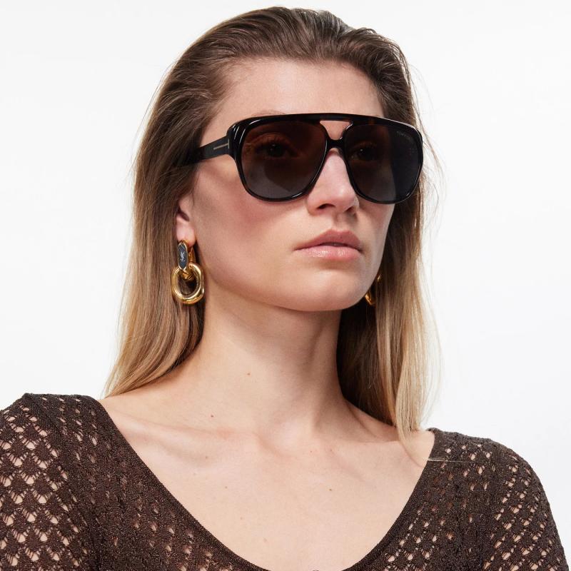 Tom Ford Jayden FT1103 Aviator in Havana Brown