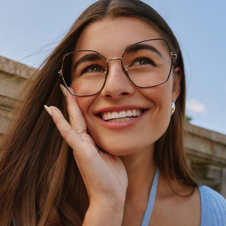 Tom Ford FT5768-B Marcos de luz azul marrón