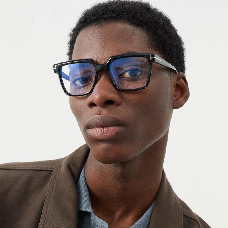 Tom Ford FT5889-B Havana Brown Bluelight Frames