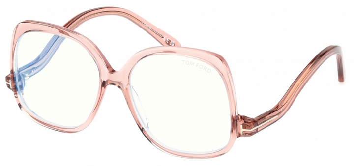 Tom Ford FT5968-B Pink Oversized Bluelight Frames
