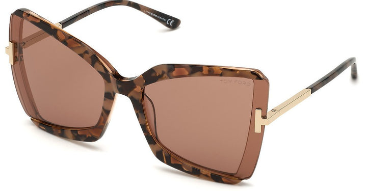 Tom Ford Gia FT0766 Gafas de sol en rosa vintage