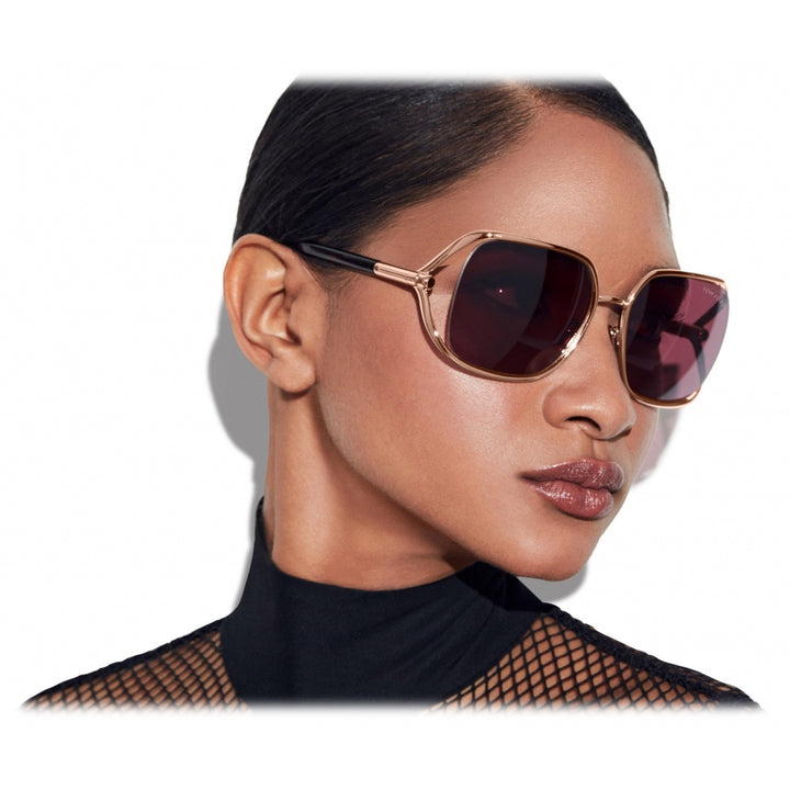 Tom Ford Sari FT0690 Gafas de sol polarizadas negras