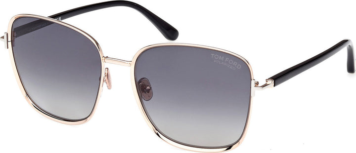 Tom Ford Fern FT1029 Sunglasses in Rose Gold Polarized