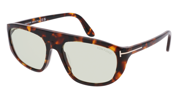 Tom Ford FT1002 Edward Aviator Sunglasses in Brown Green Photochromic