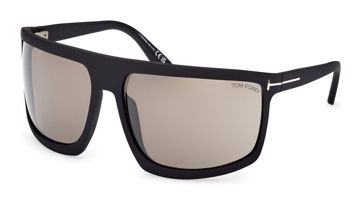 Tom Ford Clint FT1066 Shield Sunglasses in Black