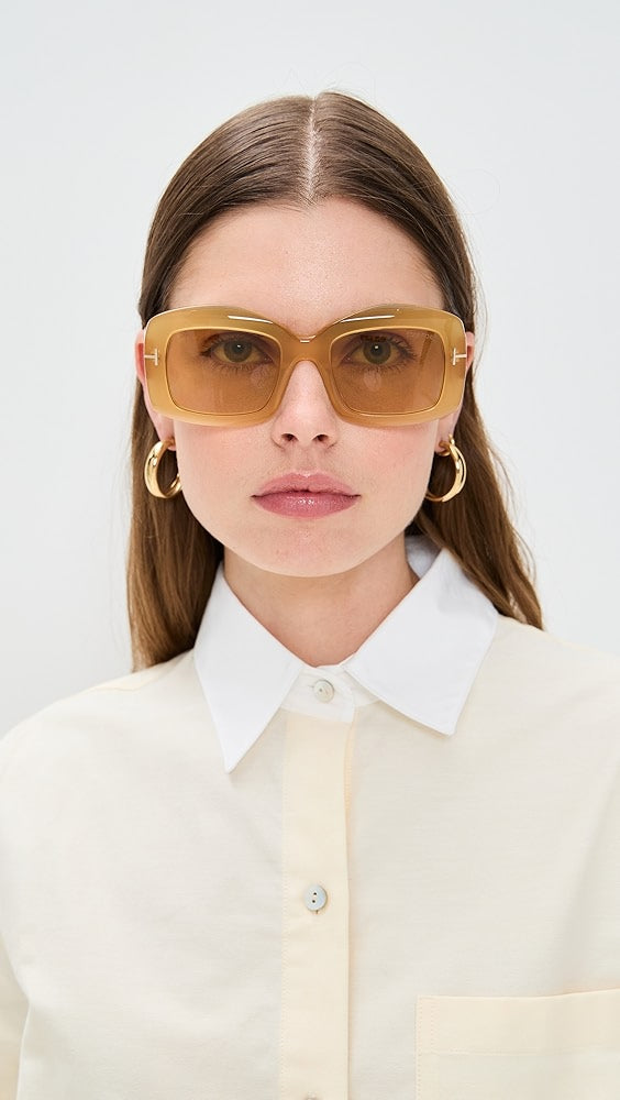 Tom Ford Venetia FT1218 Sunglasses in Transparent Yellow