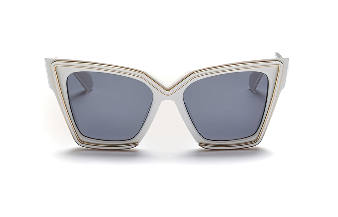 Valentino VLS126-C V-Grace White Cat Eye Sunglasses