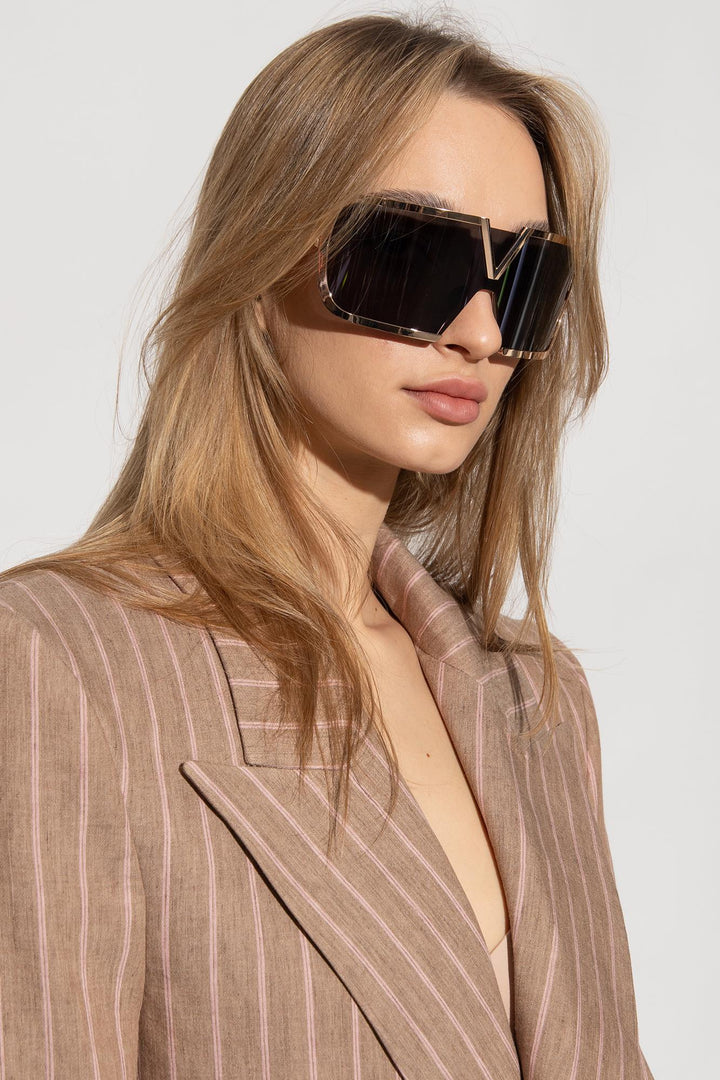 Valentino VLS120-A V-Romask Dark Grey Mask Sunglasses