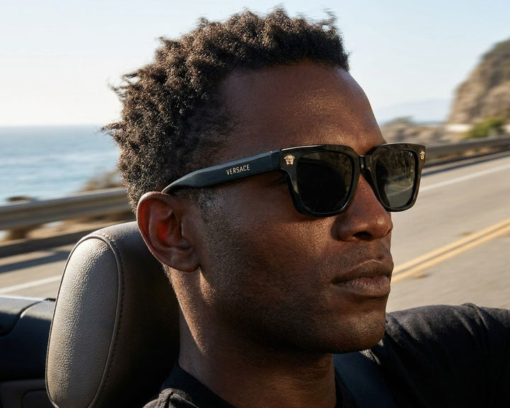 Versace VE4510U Black Square Medusa Sunglasses
