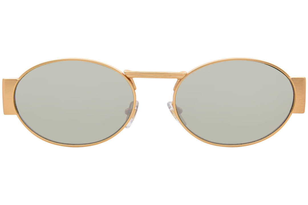 Versace VE2264 Oval Sunglasses in Gold Silver Mirror