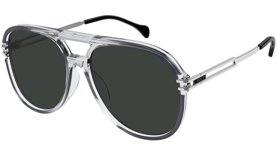 Gucci GG1104S Grey Aviator Sunglasses