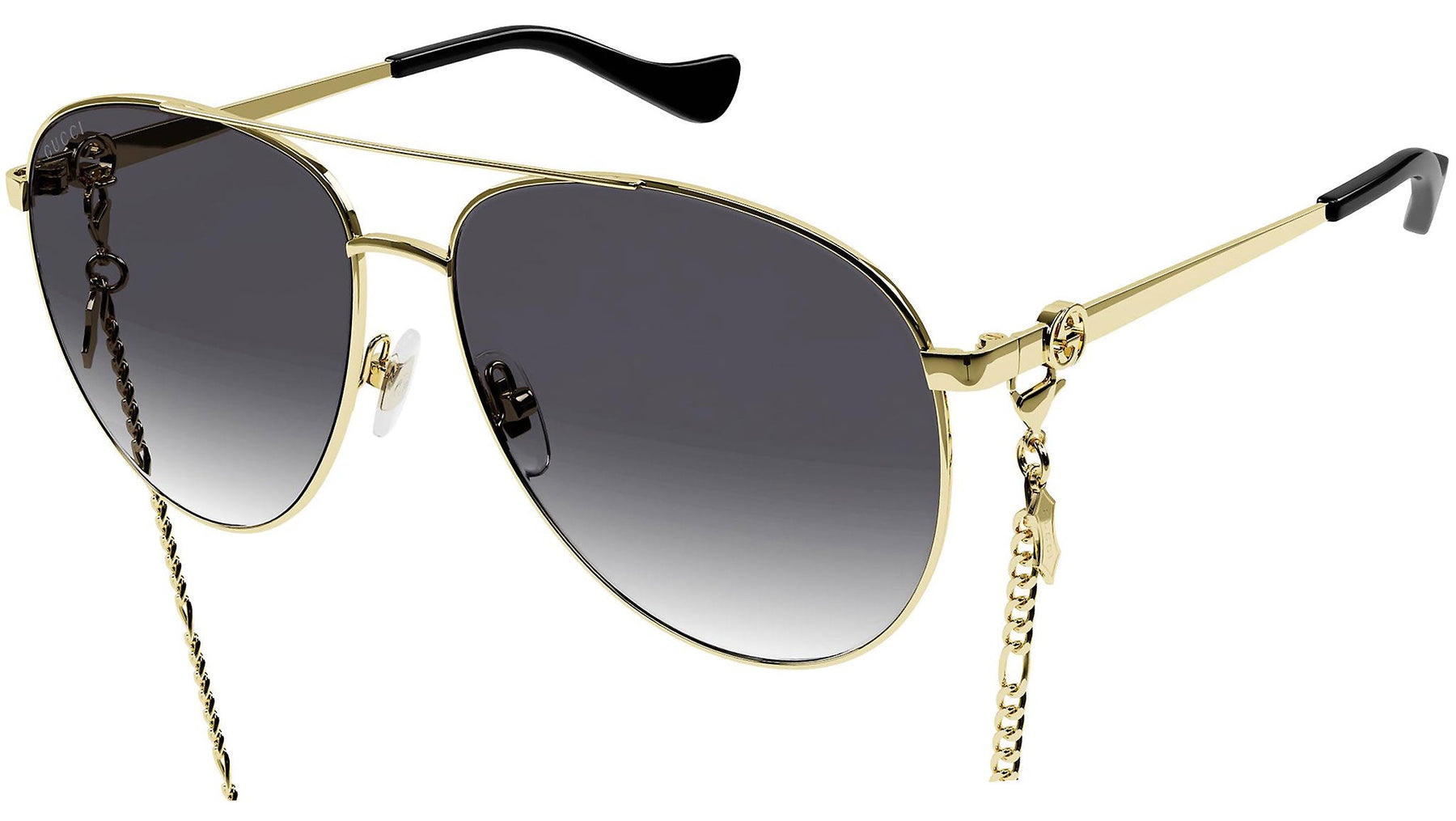 Gucci GG1088S Navigator Chain Pilot Sunglasses