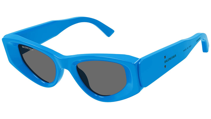 Balenciaga BB0243S Gafas de sol tipo ojo de gato invertidas en azul
