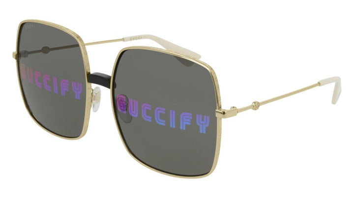 Gucci GG0414S GUCCIFY Gafas de sol extragrandes con lentes espejadas