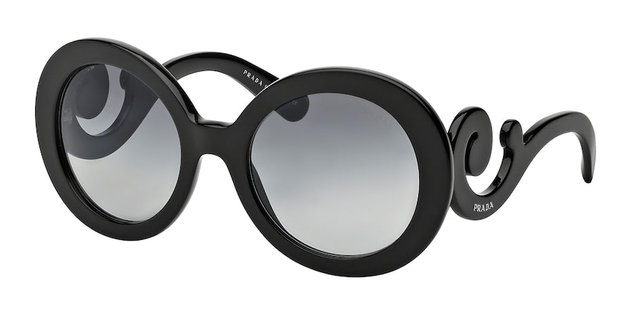 Prada PR27NS Minimal Baroque Round Sunglasses in Black – Designer Daydream