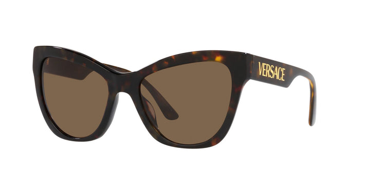 Versace VE4417U Gafas de sol ojos de gato marrones 