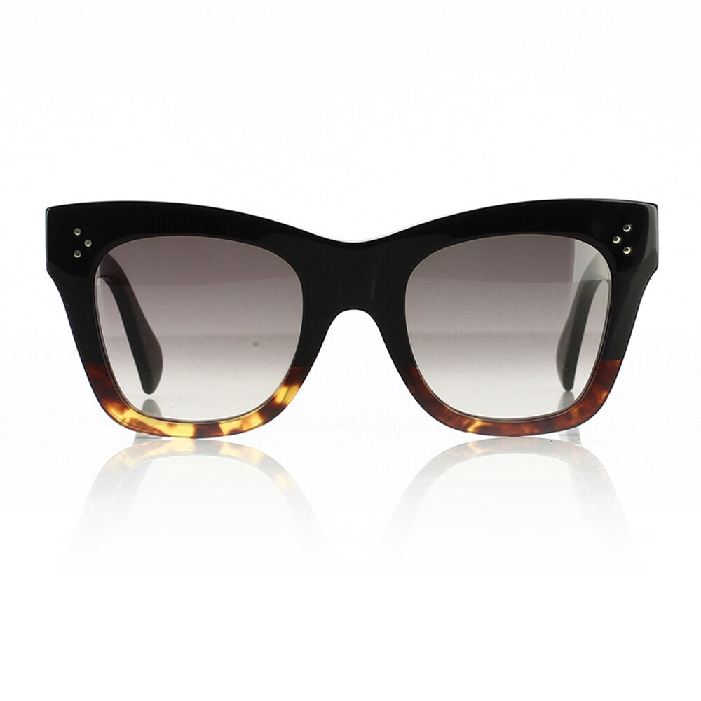 Celine CL4004IN Black Brown Two Toned Cat Eye Sunglasses