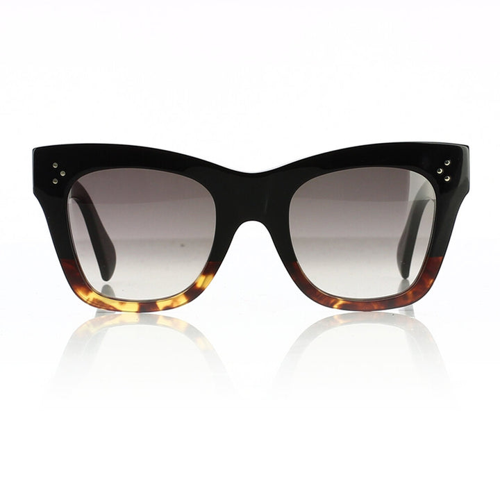 Celine CL4004IN Black Brown Two Toned Cat Eye Sunglasses