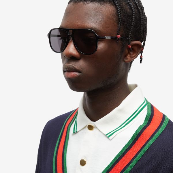 Gucci GG1156S Gafas de sol de aviador negras