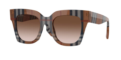 Burberry BE4364 Kitty Square Black Check Print | Designer  display picture 1