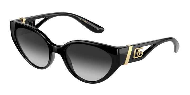 Dolce Gabbana DG6146 Gafas de sol negras ojo de gato 