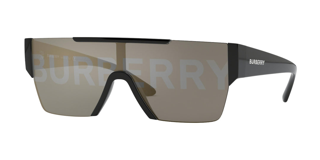Burberry BE4291 Mirrored Shield Sunglasses in Gold