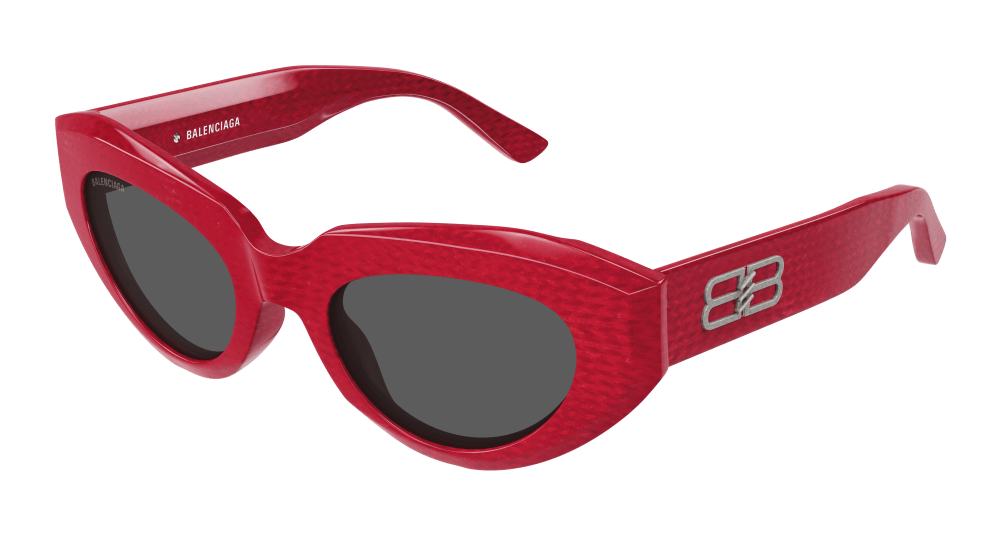 Balenciaga BB0236S Gafas de sol rojas estilo ojo de gato