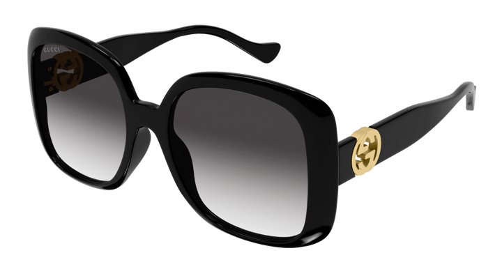 Gucci GG1029S Gafas de sol cuadradas negras extragrandes 