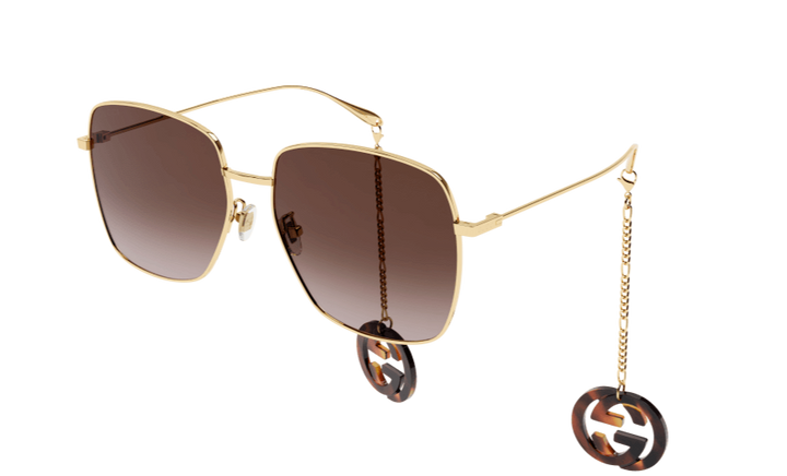 Gucci GG1031S Earring Oversized Square Sunglasses