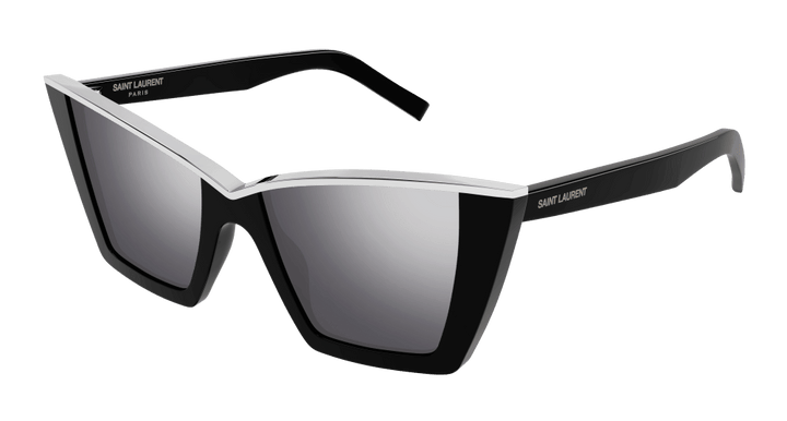 Gafas de sol Saint Laurent SL570 Cat Eye en negro plateado