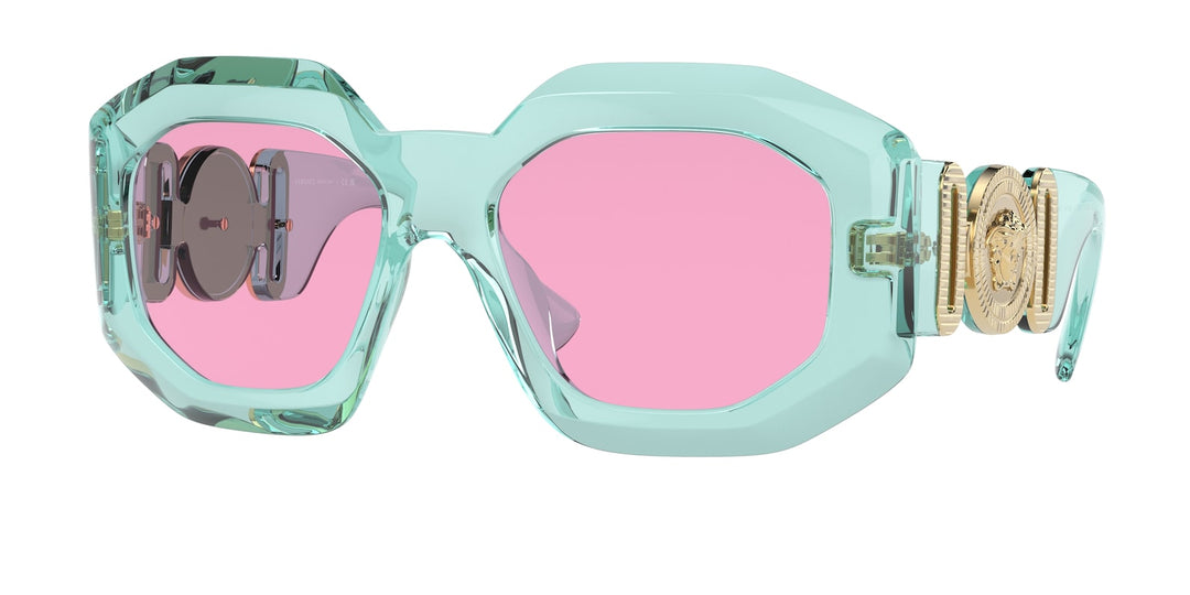 Versace VE4424U Sunglasses in Transparent Turquoise