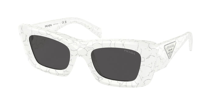 Prada PR13ZS Gafas de sol estilo ojo de gato en blanco 