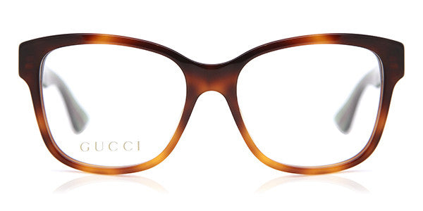 Gucci GG0038ON Brown Striped Leg Eyeglasses Frames