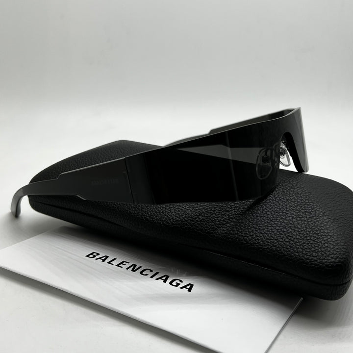 Balenciaga BB0041S Mono Shield Sunglasses in Black