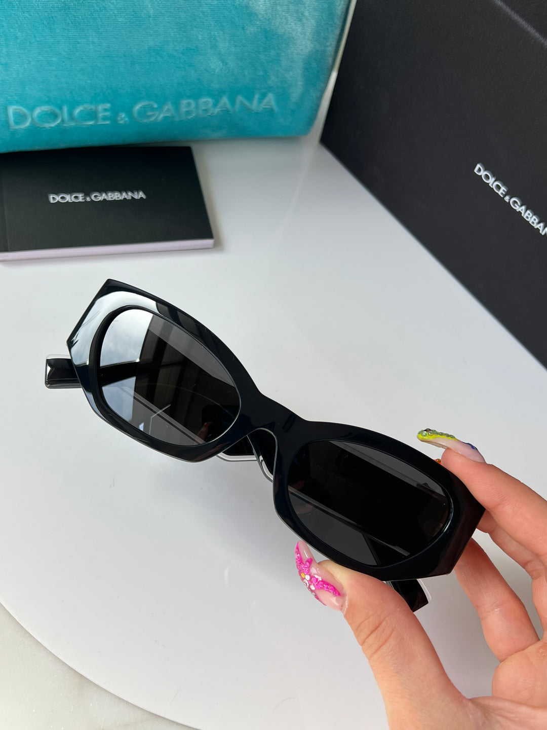 Dolce Gabbana DG6186 Cat Eye Black Sunglasses Designer Daydream