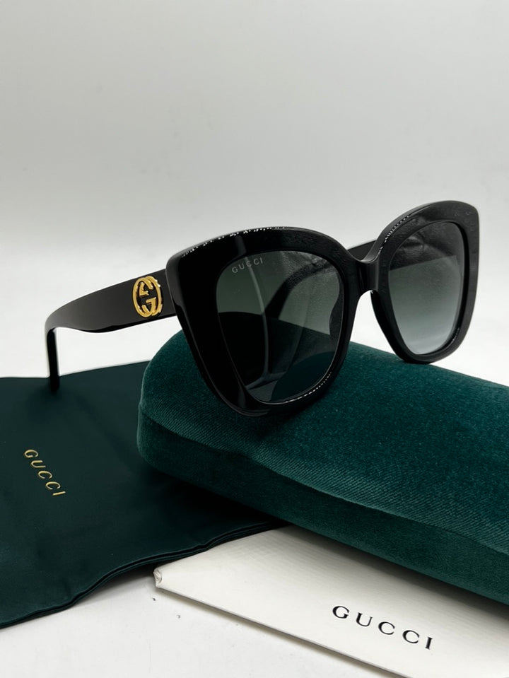 Gucci GG0327S Cat Eye Sunglasses in Black