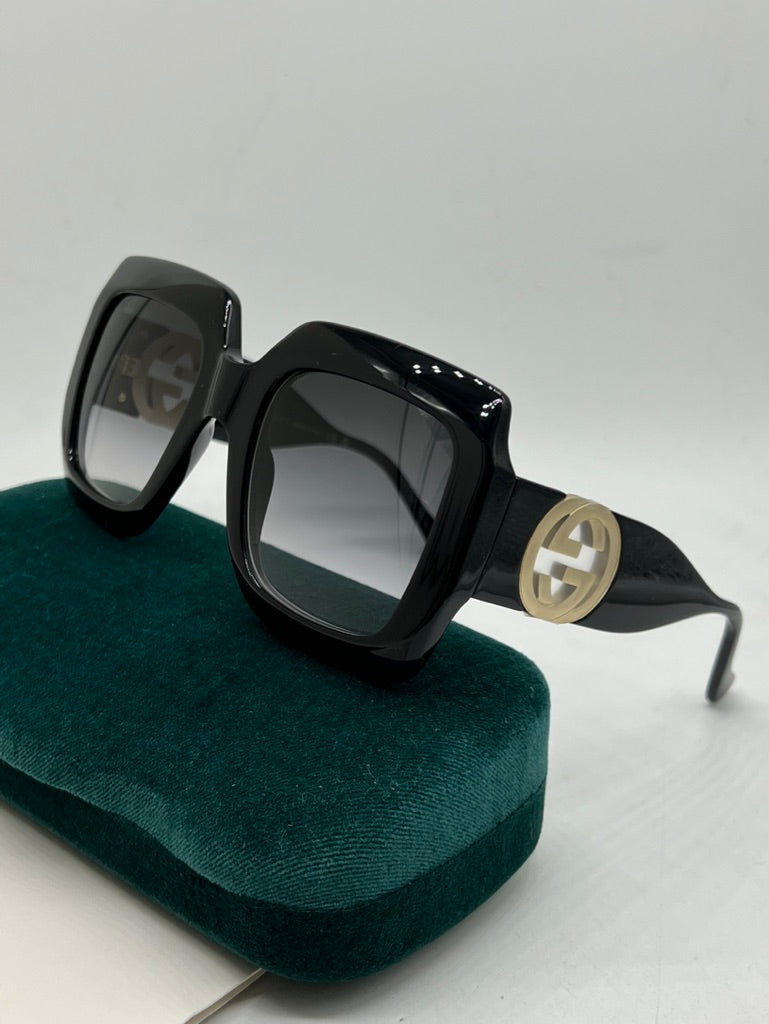 Gucci GG1022S Oversized Black Square Sunglasses – Designer Daydream