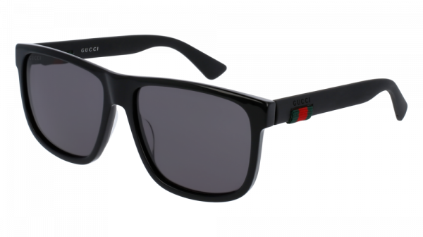 Gucci GG0010S Black Unisex Square Sunglasses