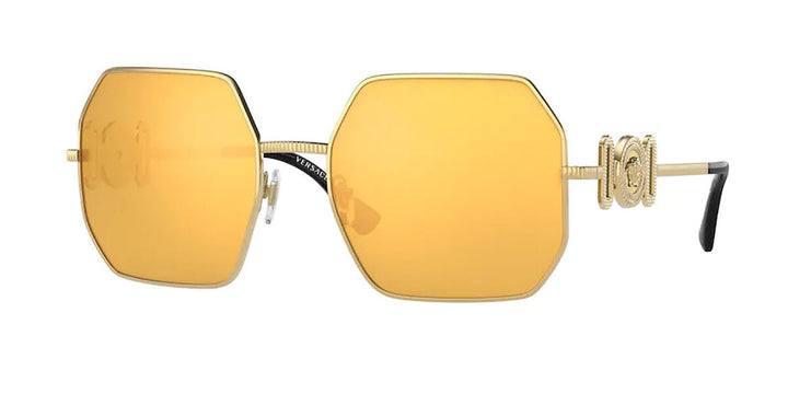 Versace VE2248 Gold Mirror Square Sunglasses