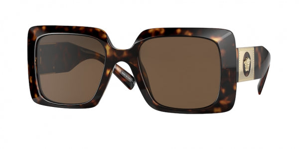 Versace VE4405 Square Sunglasses in Havana Brown
