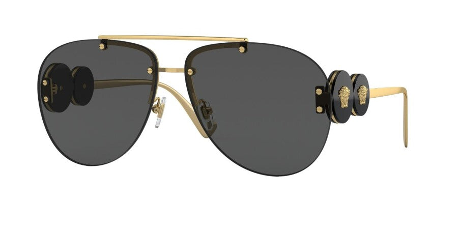 Versace VE2250 Aviator Sunglasses in Black
