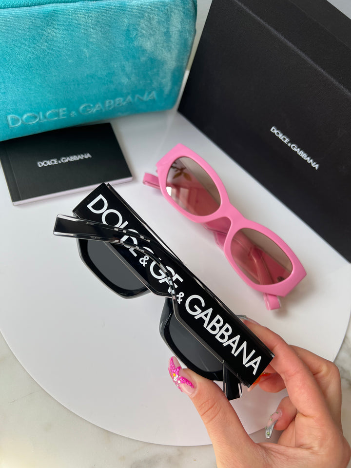 Dolce &amp; Gabbana DG6186 Gafas de sol negras estilo ojo de gato 