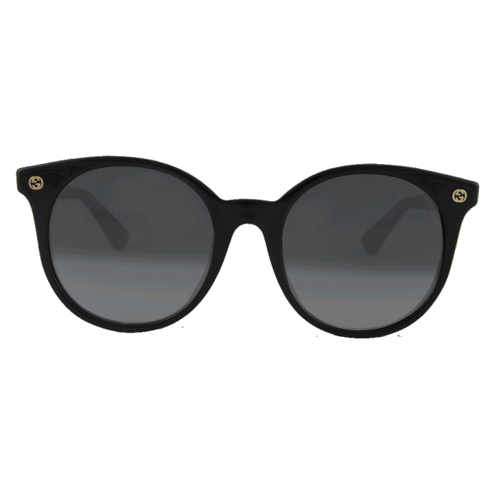 Gucci GG0091S Gafas de sol negras con logotipo redondo 