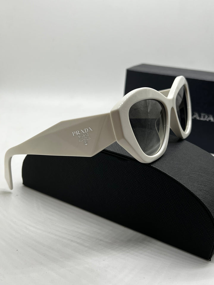 Prada PR07YS Cat Eye Sunglasses in Ivory