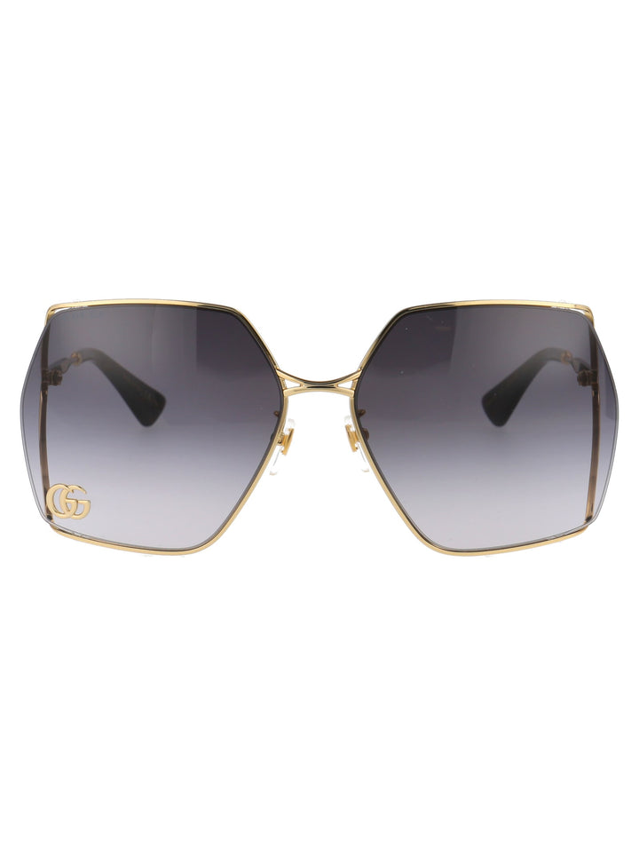Gafas de sol Gucci GG0817S Marmont extragrandes con lentes grises 