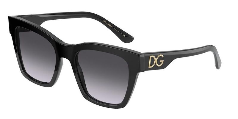 Dolce Gabbana DG4384 Black Square Sunglasses