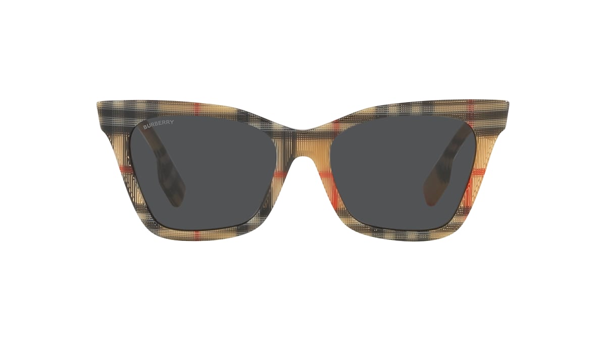 Burberry BE4346 Elsa Cat Eye Check Print | Designer Daydream