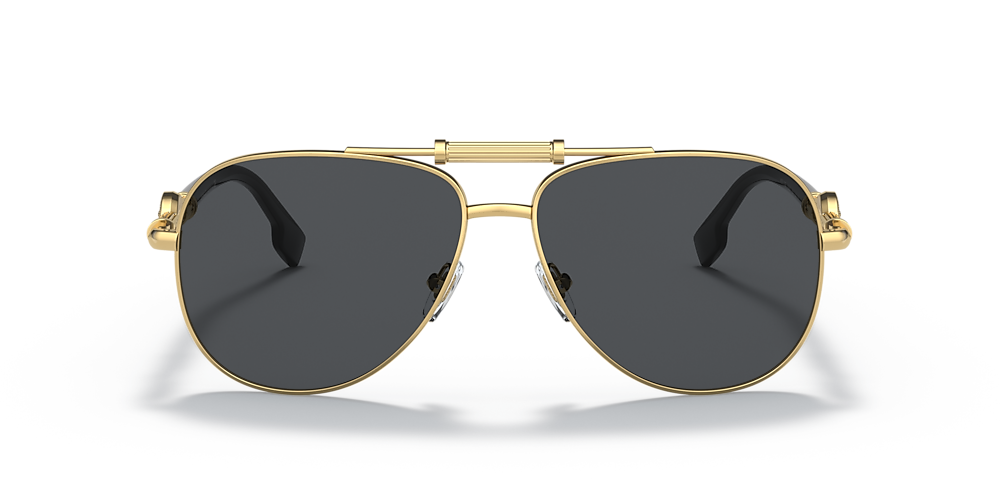 Versace VE2236 Medusa Aviator Gafas de sol en dorado gris oscuro