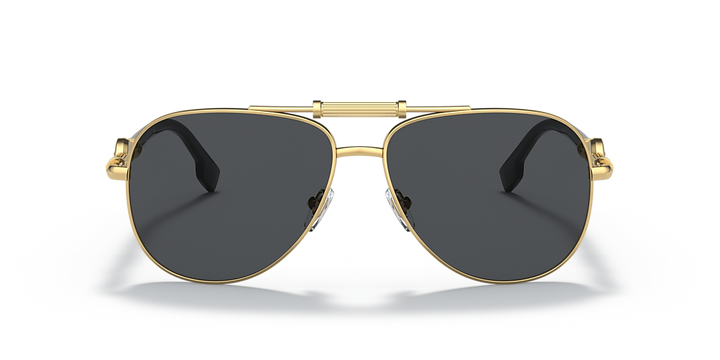 Versace VE2236 Medusa Aviator Sunglasses in Gold Dark Grey