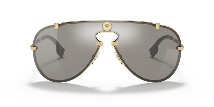 Versace VE2243 Gold Shielded Aviator Sunglasses